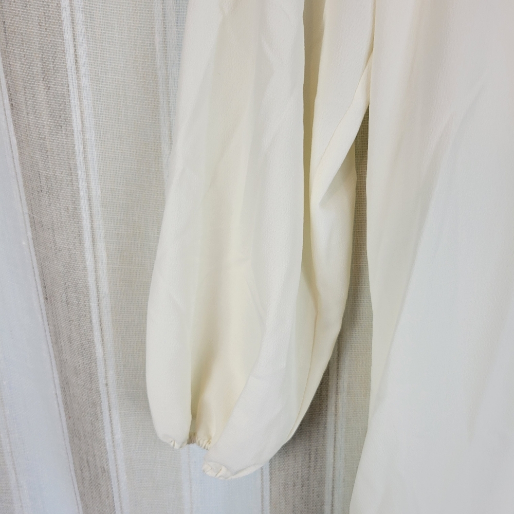 Hill House Cream Maxi Dress with Long Puff Sleeves - Picture 4 of 12
